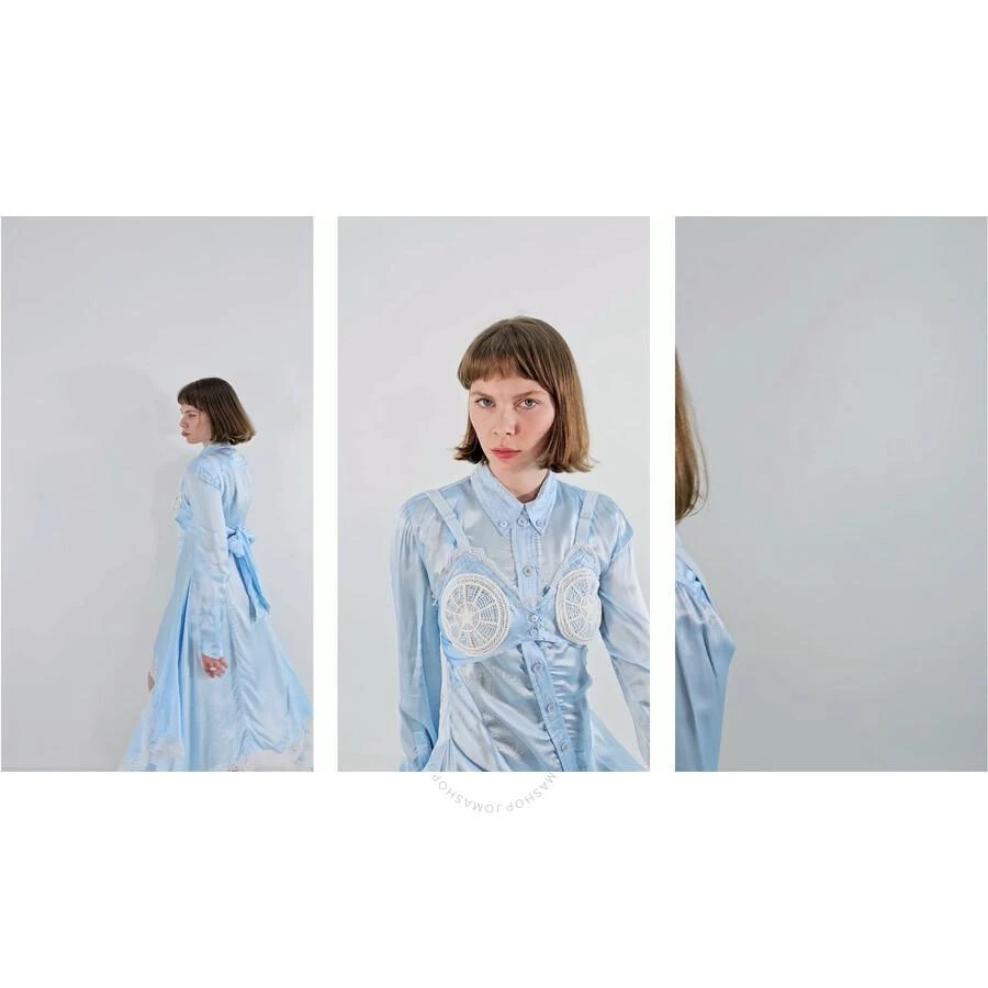 Burberry Crinkled Effect Long Sleeve Dress 1