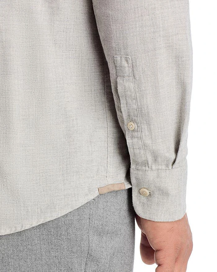 Jack Victor Stanton Cotton Herringbone Button Down Shirt 5