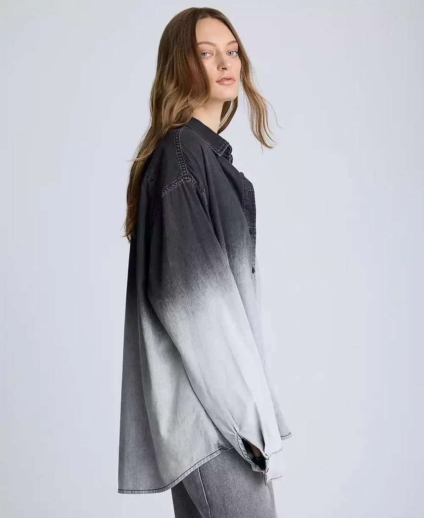 Kenneth Cole Women's Chambray Ombré Tunic Shirt 3