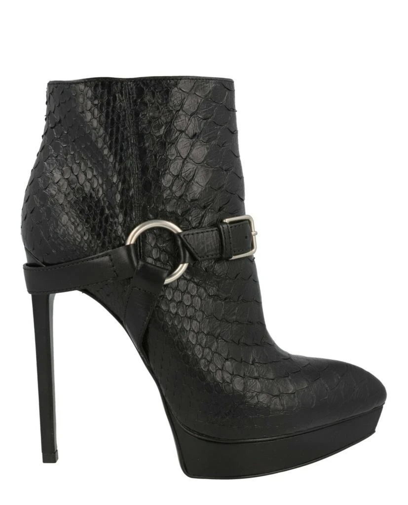 Yves Saint Laurent Janis Python Ankle Boots 1