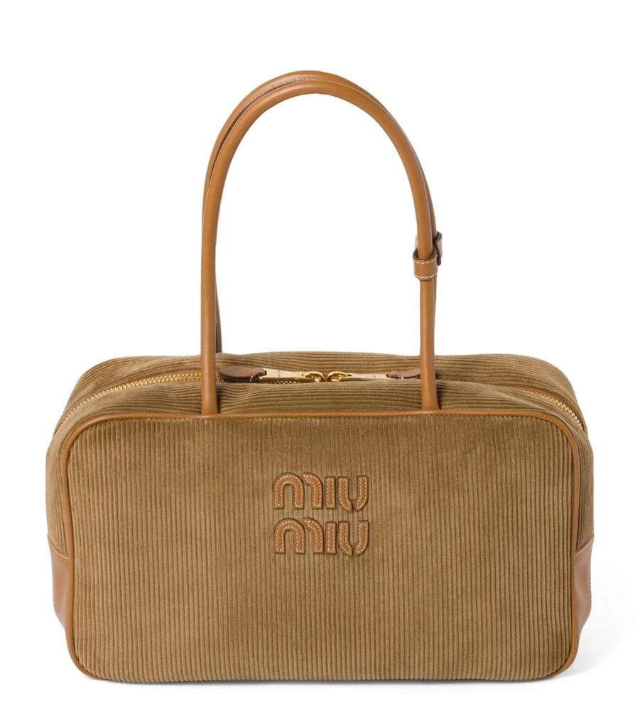 Miu Miu Corduroy Beau Top-Handle Bag 1