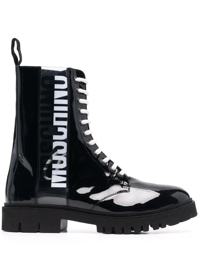 Moschino logo-print ankle boots - women 1