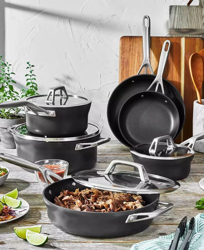 ZWILLING ZWILLING Motion 10 Pc Aluminum Hard Anodized Nonstick Cookware Set 3