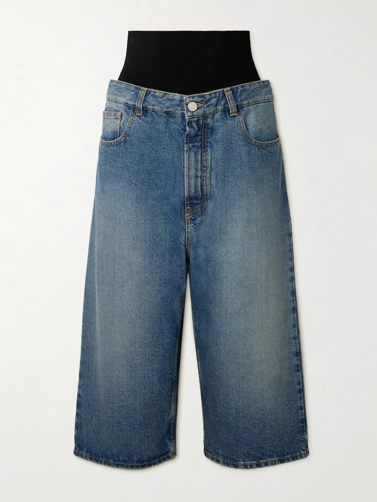 Alaïa 平纹布边饰牛仔短裤 1