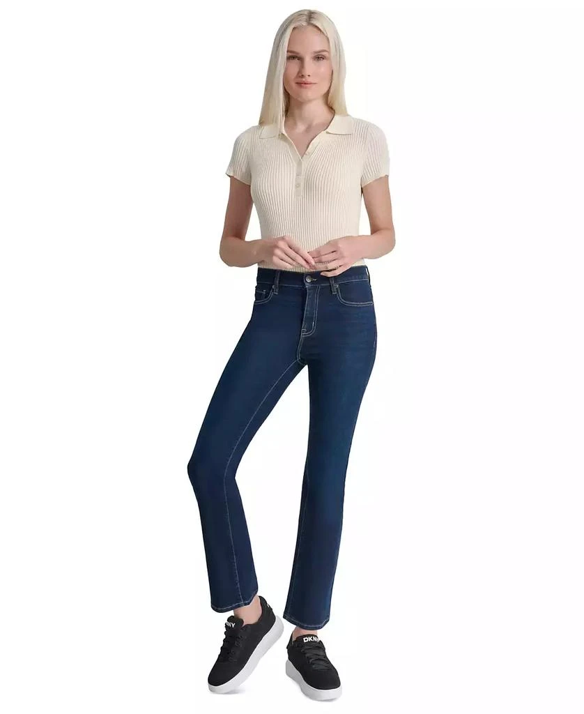 DKNY Petite High-Rise Bootcut Jeans 3