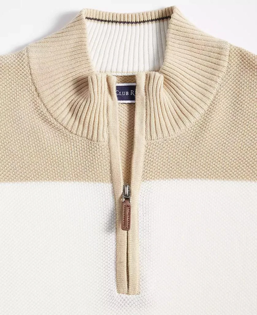 Club Room Men's Bold Stripe Quarter-Zip Sweater, Created for Macy's 3