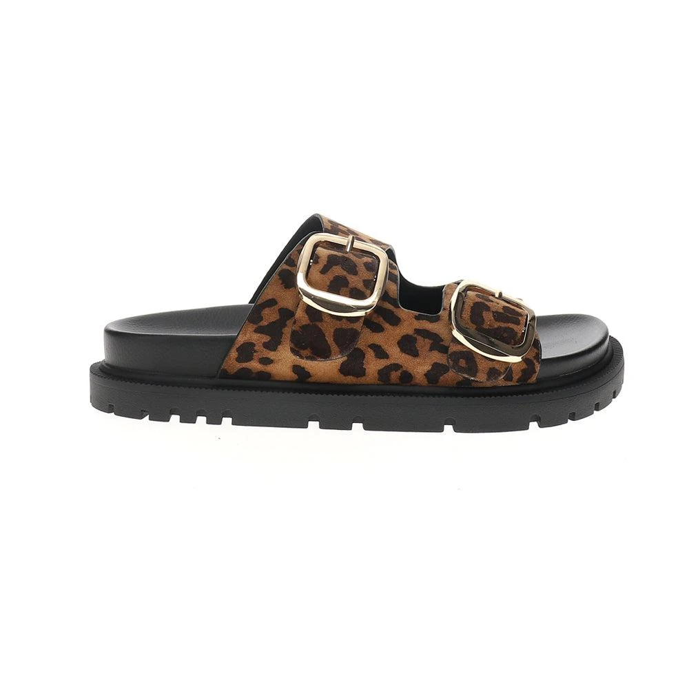 MIA Gen Leopard Flat Slide Sandals 1
