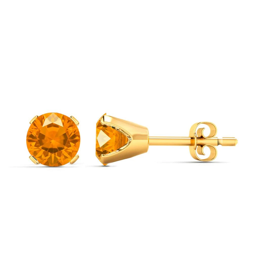 SuperJeweler 2 Carat Gemstone Stud Earrings In Gold-Classic Solitaire Gemstone Earrings All Gemstone Options 9
