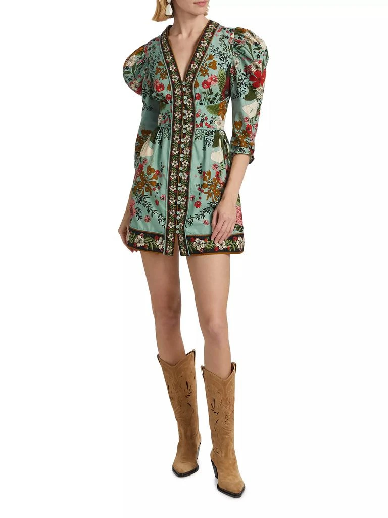 Farm Rio Beauty Bouquet Floral Minidress 2