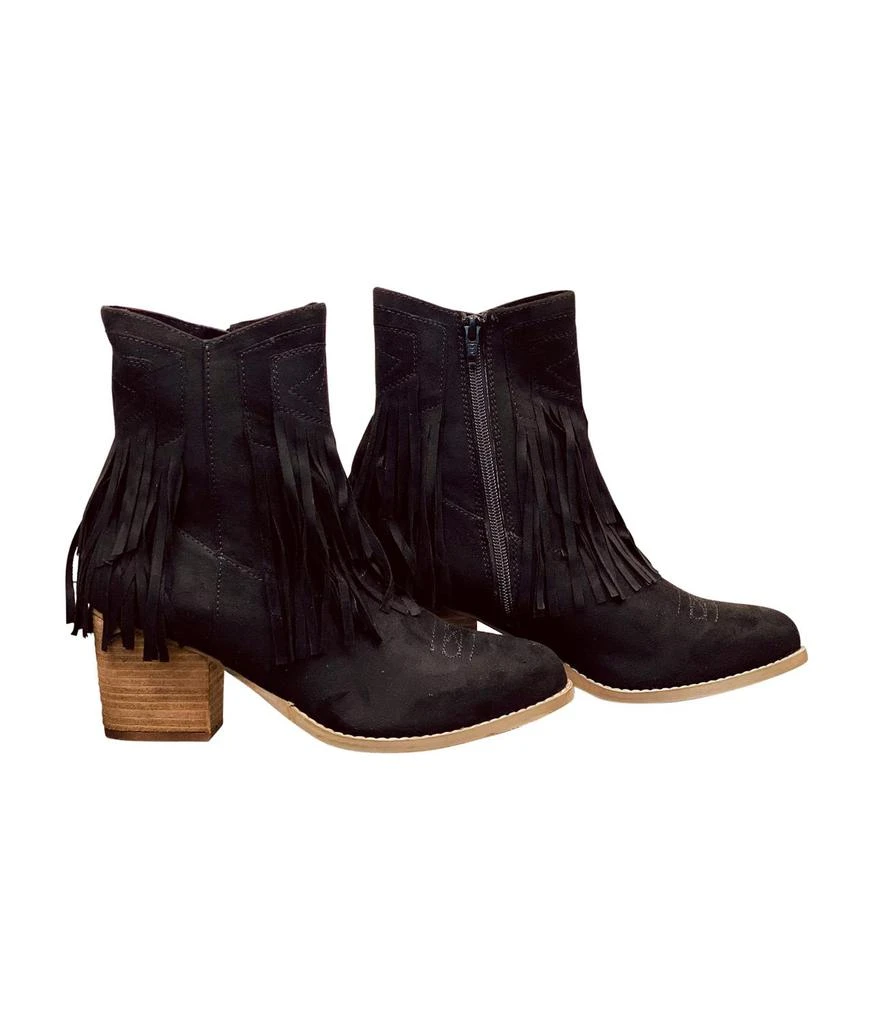 Not Rated Women's Sandra Fringe Booties 1