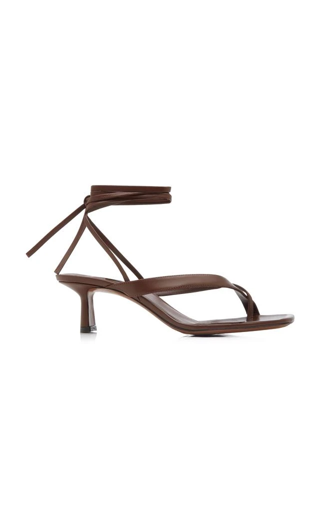 NEOUS Neous - Situla Lace-Up Leather Sandals - Brown - IT 37.5 - Moda Operandi 1
