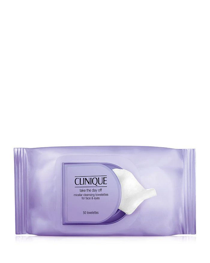 Clinique Take The Day Off™ Micellar Cleansing Towelettes for Face & Eyes Makeup Remover 1