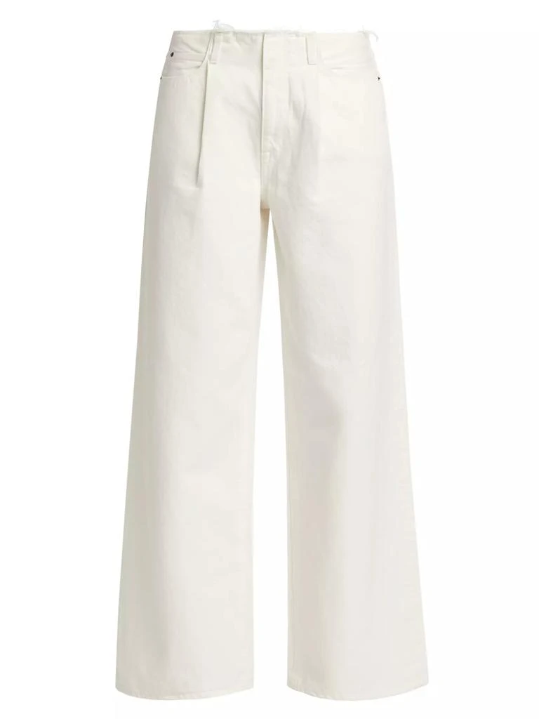 SLVRLAKE Taylor Pleated Wide-Leg Jeans 1