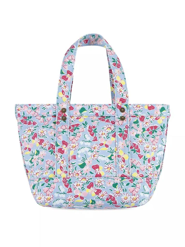 Polo Ralph Lauren Girl's Floral Canvas Mini Tote Bag 4