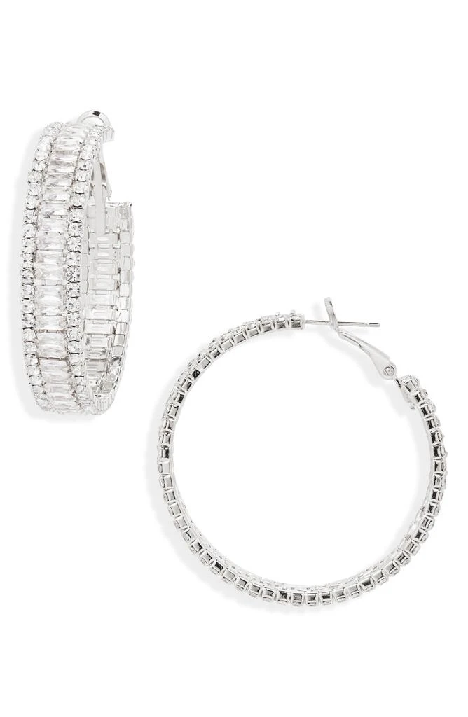 Tasha Crystal Hoop Earrings