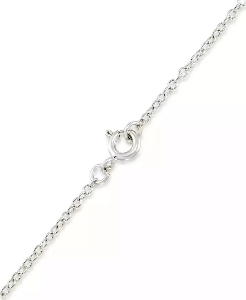 Macy's Marcasite and Onyx Disc and Faceted Onyx 18" Necklace in Sterling Silver 2