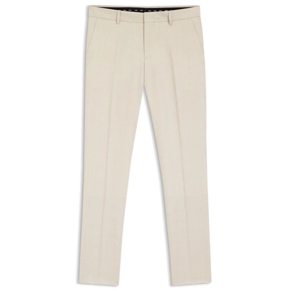 Hugo Boss Slim-fit trousers in virgin-wool serge
