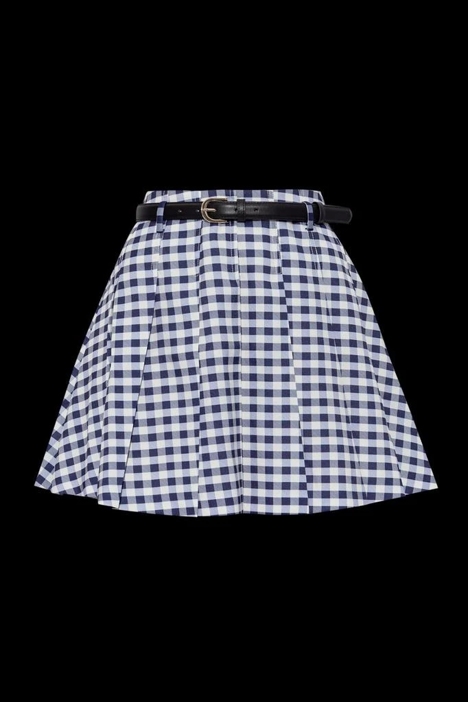 Self Portrait Self-Portrait Checked Pleated Mini Skirt 1
