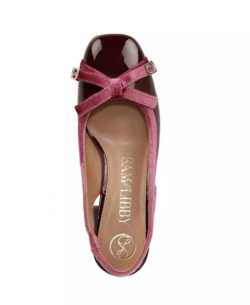 Sam and Libby Women's Giselle Block Heel Slingback Pumps 2
