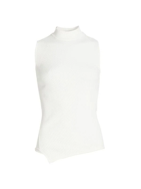 Totême Asymmetric Rib-Knit Top 6