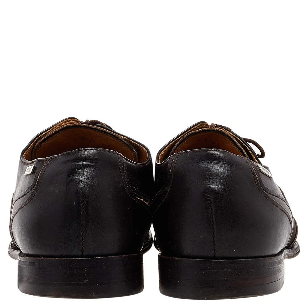 Versace Versace Brown Leather Lace Up Derby Size 41 5