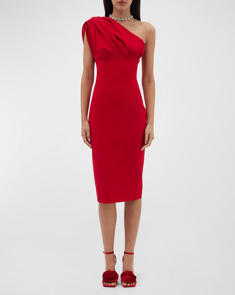 RACHEL GILBERT Winnie One-Shoulder Midi Dress