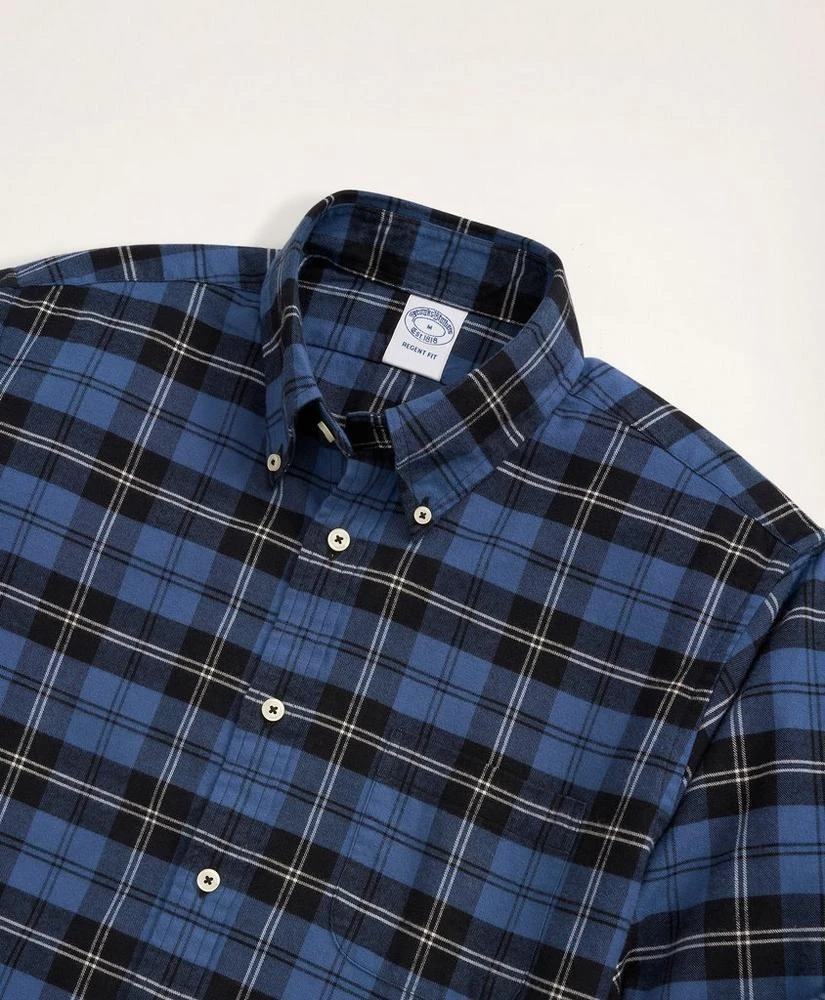 regent fitted dress shirt Brooks Brothers Thomas Mason Regent Fit 15.5 36 Blue White Striped Shirt Italy