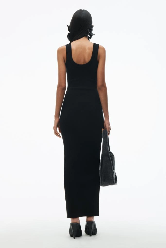 Alexander Wang Logo Rib-Knit Tank Maxi Dress 4
