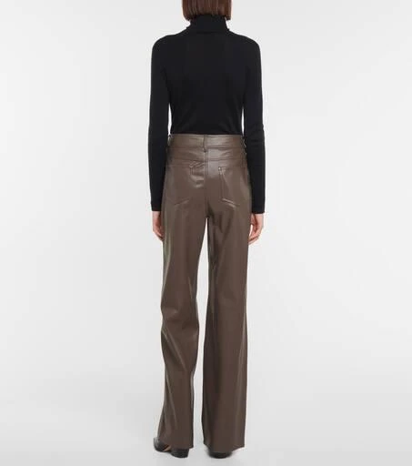STAND STUDIO Aisha flared faux leather pants 3