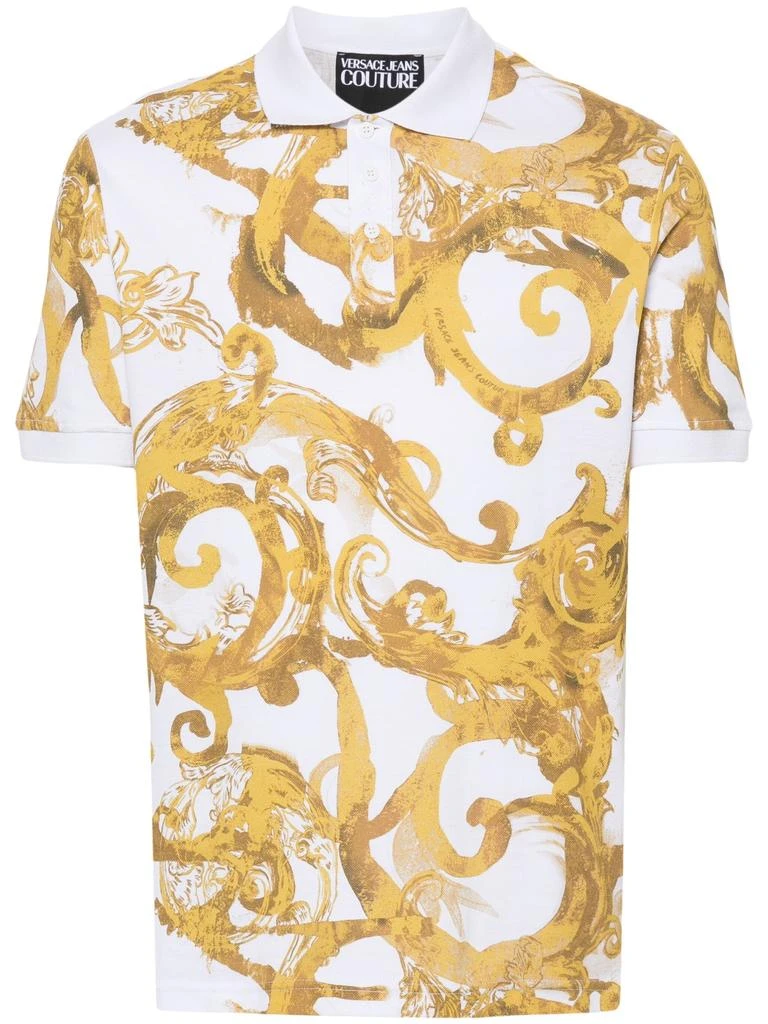 Versace WHITE COTTON CLOTHING T-SHIRTS AND POLOS 1