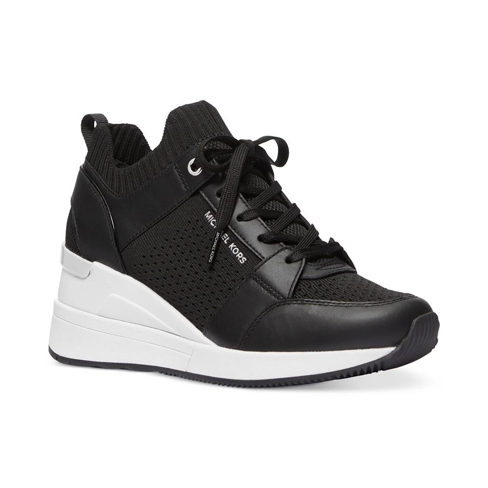 Michael Kors Women's Georgie Knit Lace-Up Trainer Sneakers 1