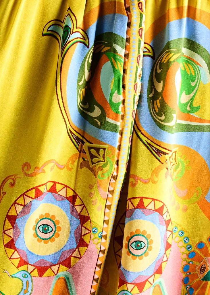 ALEMAIS Pinball printed silk-satin trousers 5