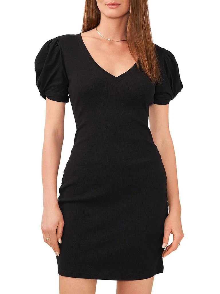 1. State Womens Cotton Ribbed T-Shirt Dress 1