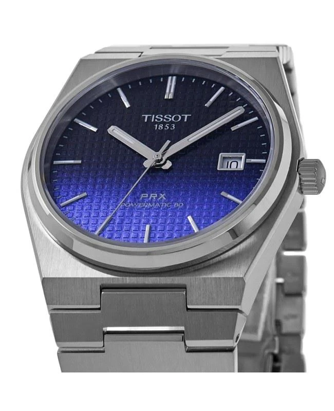 Tissot Tissot PRX Powermatic 80 40mm Automatic Blue Dial Steel Men's Watch T137.407.11.051.01 2
