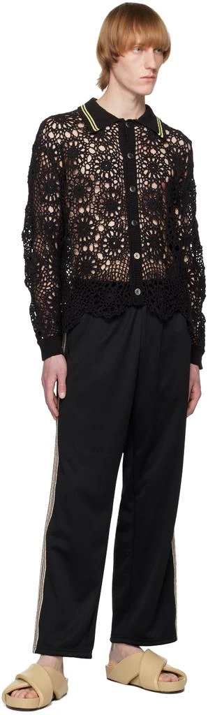 JieDa Black Flower Cardigan 4