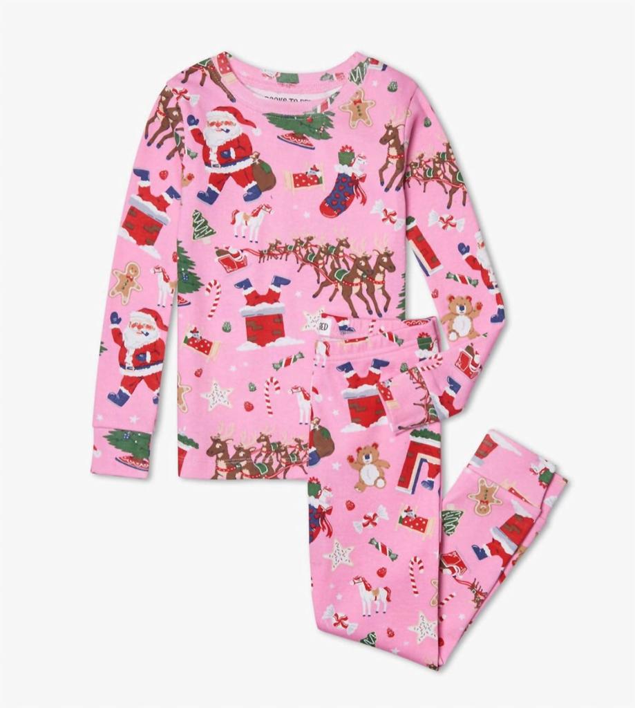 Books To Bed Girl's Twas The Night Before Christmas In Pink