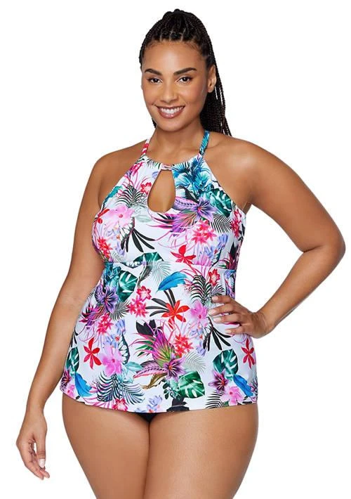 RAISINS Plus Size Liku Beach Rosalie Tankini Swim Top 1