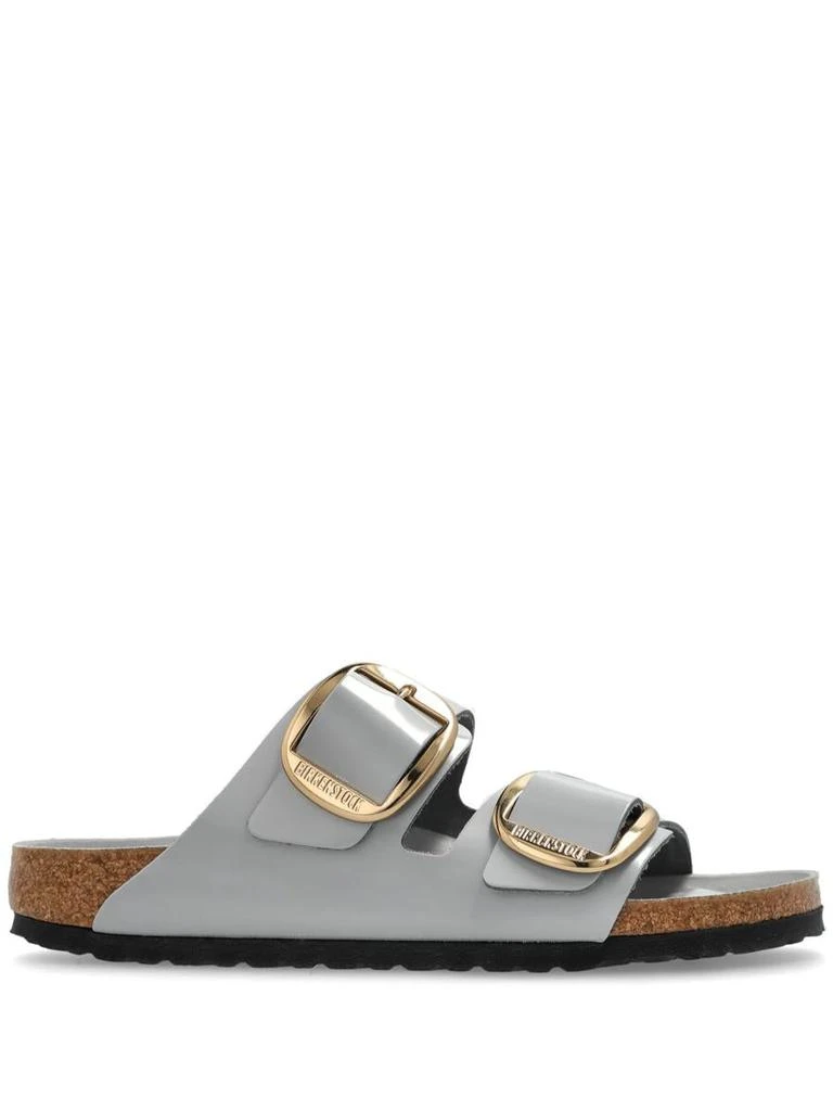 Birkenstock Birkenstock Arizona Big Buckle Shine Stone Coin, Natural Lea Shoes 1