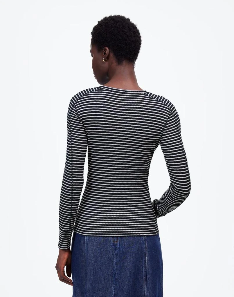 Madewell Ribbed Crewneck Long-Sleeve Tee 4
