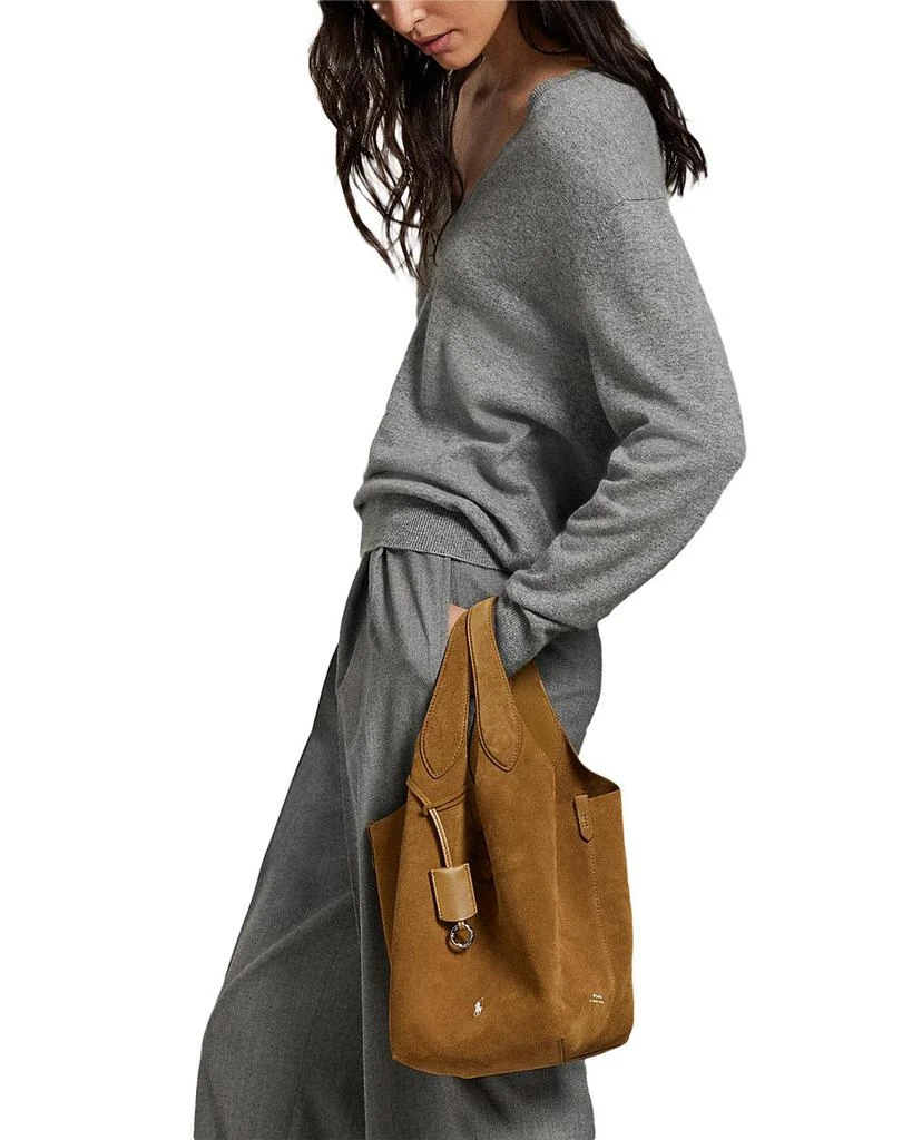 Ralph Lauren Polo Play Suede Medium Tote 2