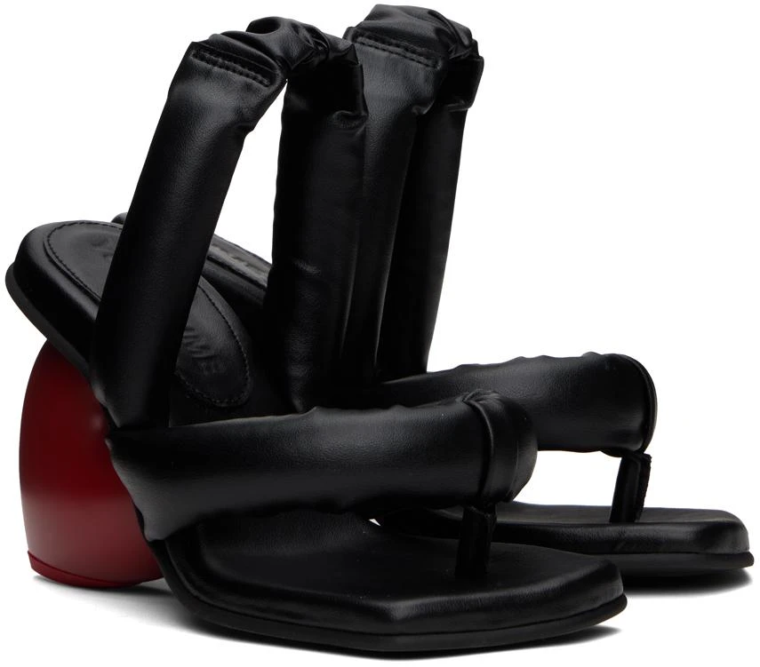 YUME YUME Black & Red Love Heeled Sandals 4