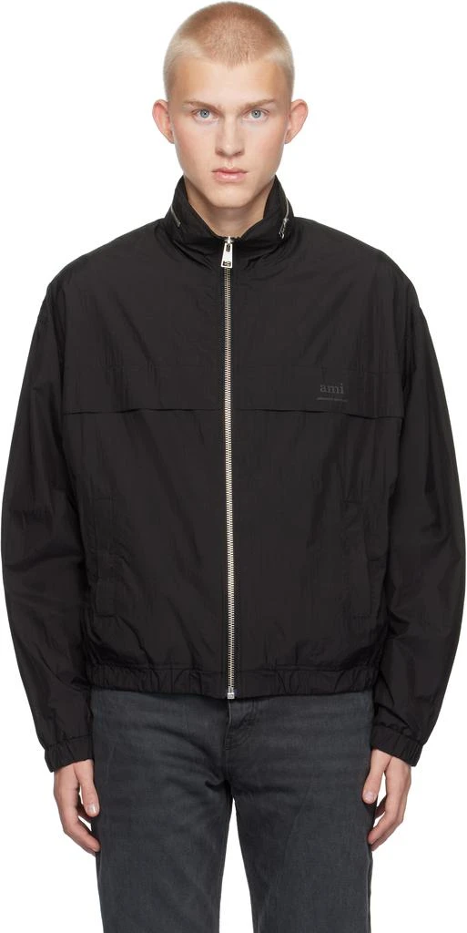AMI Black 'Ami Alexandre Mattiussi' Windbreaker Jacket 1