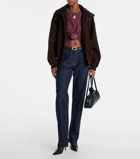 Magda Butrym Suede jacket 2