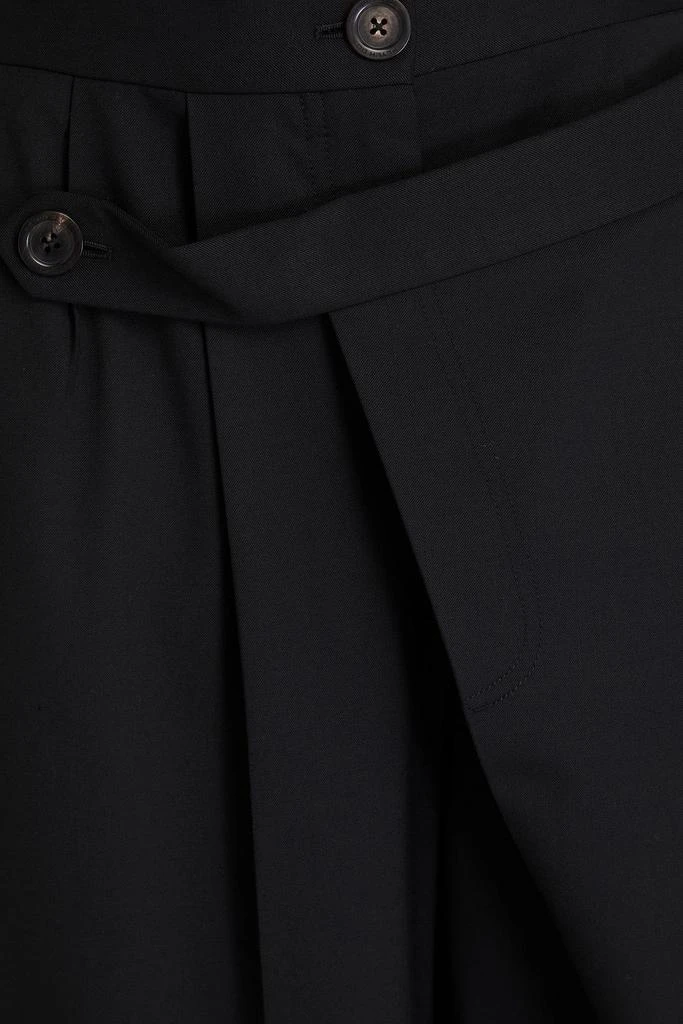 Peter Do Pleated layered twill wide-leg pants 4