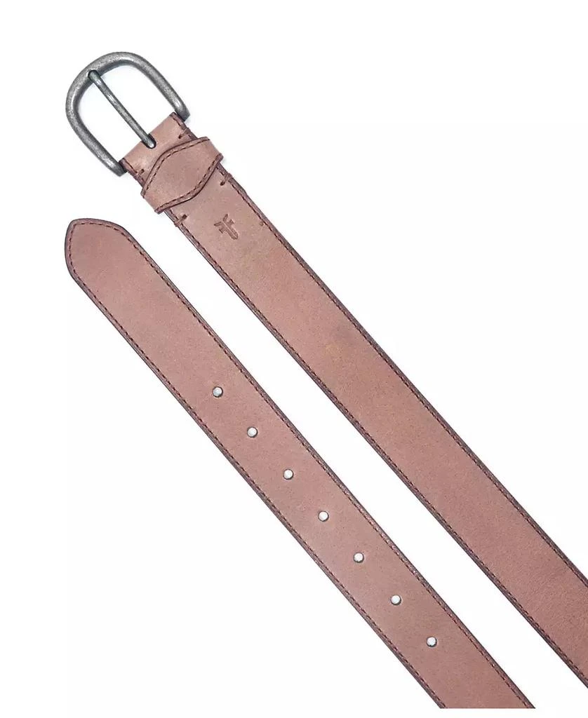 Frye Women's Stitched Edge Shaped Keeper Belt 3