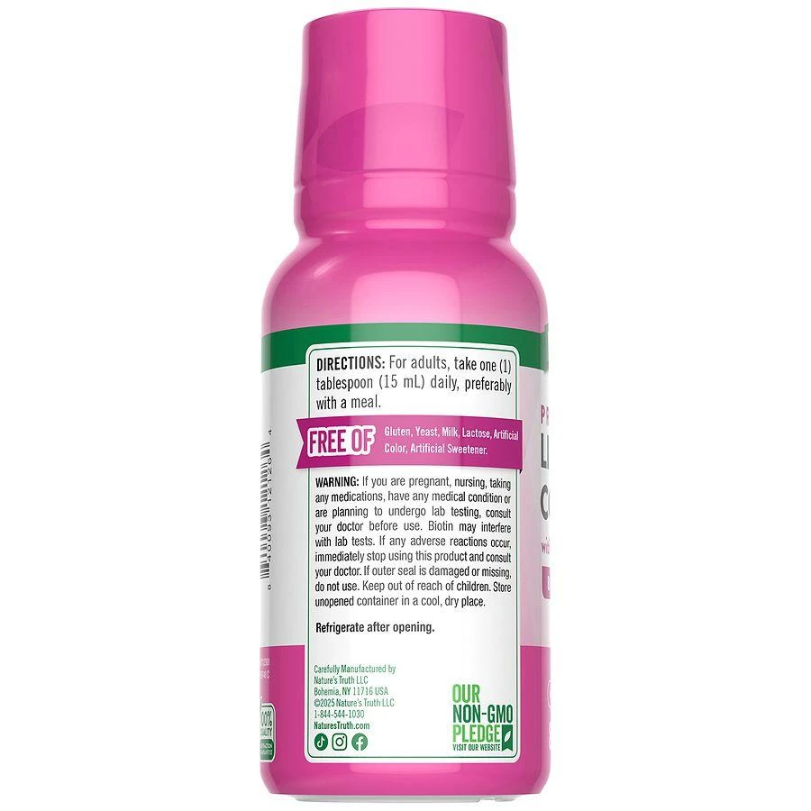Nature's Truth Beauty Formula Liquid Collagen with Amino Acid Protein + Biotin Berry 2
