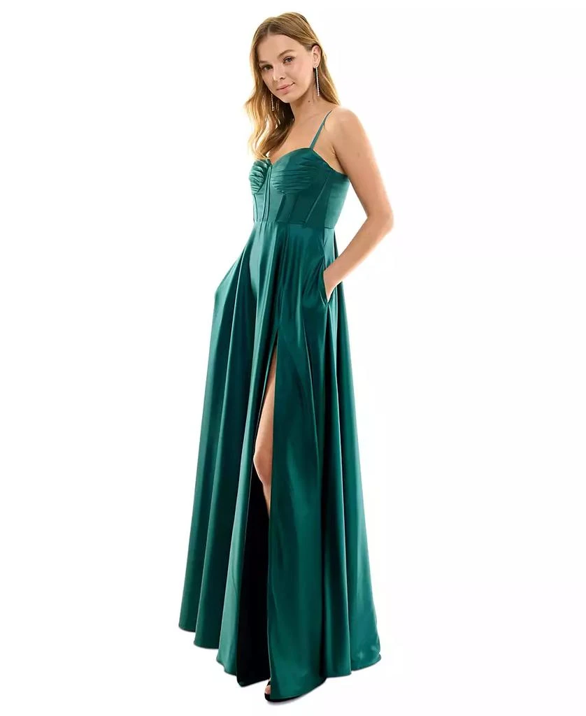 Corset B Darlin Long Prom Dresses B Darlin Juniors' Sequin Detail Corset Illusion Long Gown Macy's Corset B Darlin Long Prom Dresses B Darlin Juniors' Sequin Detail Corset Illusion Long Gown Macy's