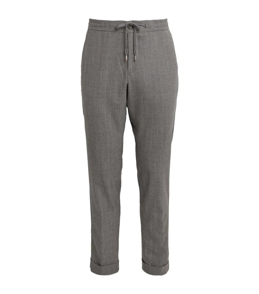 Marco Pescarolo Stretch-Cashmere Striped Trousers 1