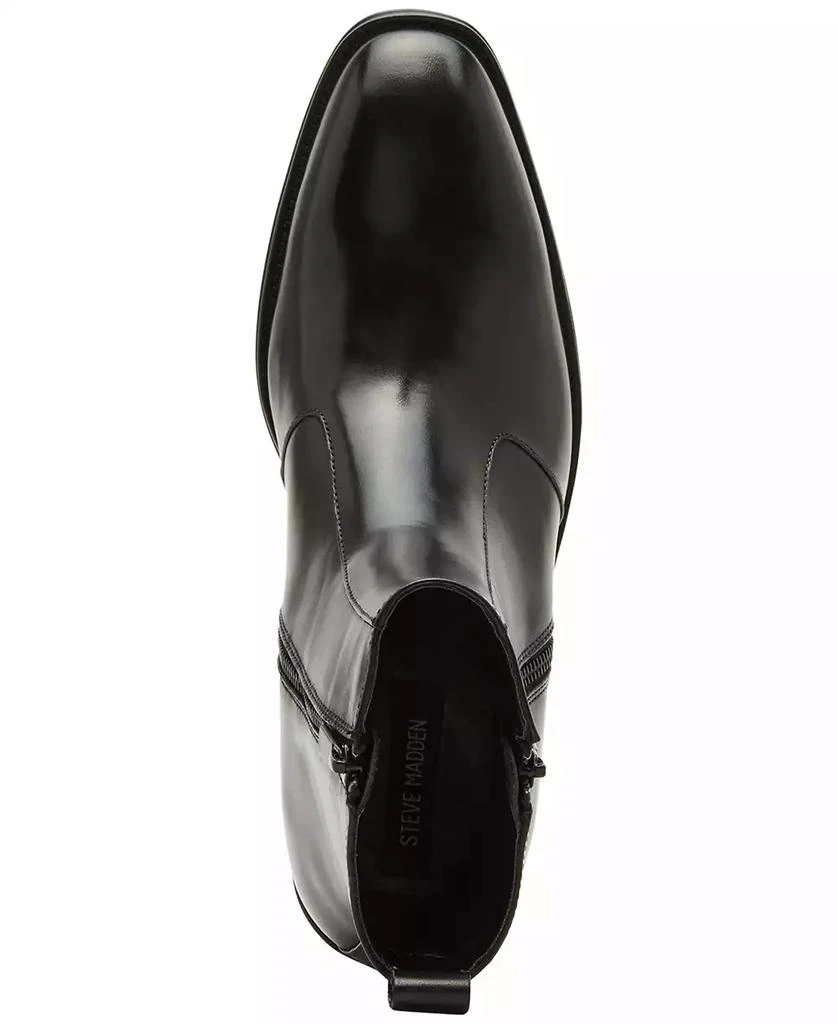 Steve Madden Men's Hyphen Side-Zip Leather Dress Boot 6