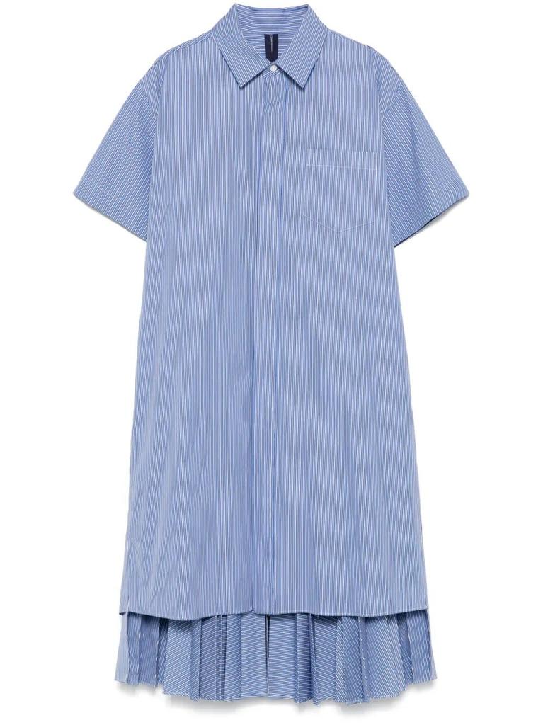 sacai 国内買付 High Twist Voile x Nylon Twill Dress sacai High Twist Voile x Nylon Twill Dress | REVERSIBLE